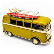 Buy Volkswagen Kombi Van Metal Collectable - Yellow 32x12.5x17cm