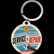 Buy Nostalgic-Art Keyring Round Service & Repair 7.5x4x0.3cm