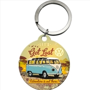 Buy Nostalgic-Art Keyring Round VW Bulli - Let's Get Lost 7.5x4x0.3cm