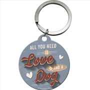 Buy Nostalgic-Art Keyring Round Love Dog 7.5x4x0.3cm