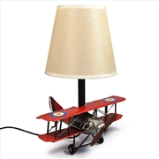 Buy USB powered LED Lamp Red Baron Plane - Red 20x20x27cm