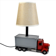 Buy USB powered LED Lamp Container Truck - Red 21x13x27cm