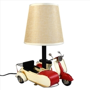 Buy USB powered LED Lamp Scooter and Sidecar - Red 18x15x26cm