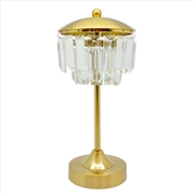 Buy Rechargeable LED Table Lamp with Crystals 14x14x31cm