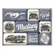 Buy Nostalgic-Art 9pc Magnet Set Ford Mustang The Boss 7x9.3x2cm