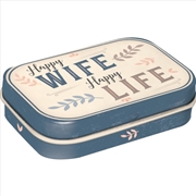 Buy Nostalgic-Art Mint Box Happy Wife Happy Life 4x6x2cm