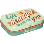 Buy Nostalgic-Art Mint Box Life Is Beautiful and So Are You 4x6x2cm