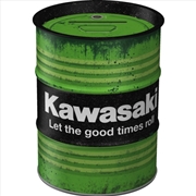 Buy Nostalgic-Art Money Box Oil Barrel Kawasaki Let The 9.3x9.3x11.5cm