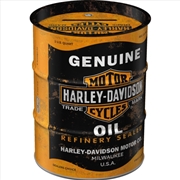 Buy Nostalgic-Art Money Box Oil Barrel Harley-Davidson Genuine Oil 9.3x9.3x11.5cm