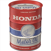 Buy Nostalgic-Art Money Box Oil Barrel Honda MC Motor Oil 9.3x9.3x11.5cm