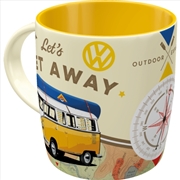 Buy Nostalgic-Art Ceramic Mug VW Bulli - Let's get Away 8.5x9x8.5cm