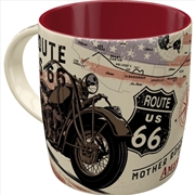 Buy Nostalgic-Art Ceramic Mug Route 66 Bike Map 8.5x9x8.5cm