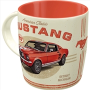 Buy Nostalgic-Art Ceramic Mug Ford Mustang GT 1967 Red 8.5x9x8.5cm
