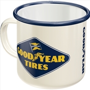 Buy Nostalgic-Art Enamel Mug Goodyear Logo White 8x8x8xcm