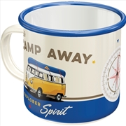 Buy Nostalgic-Art Enamel Mug VW Bulli - Lets Camp Away 8x8x8xcm