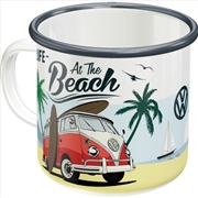 Buy Nostalgic-Art Enamel Mug VW Bulli - Beach 8x8x8xcm