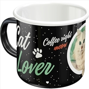Buy Nostalgic-Art Enamel Mug Cat Lover Black 8x8x8xcm