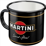 Buy Nostalgic-Art Enamel Mug Martini Served Here 8x8x8xcm