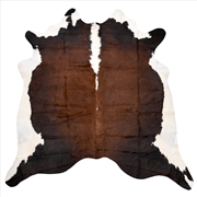 Buy Genuine Cowhide Rug Black and White Special Reddish 3.40 - 4sqm