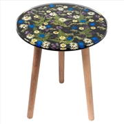 Buy Resin Side Table Tranquil Garden Black 40x40x52cm