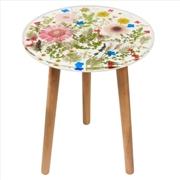 Buy Resin Side Table Barbeton Daisy White 40x40x52cm