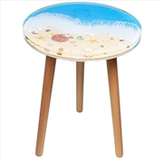 Buy Resin Side Table Shell Beach 40x40x52cm