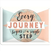Buy Nostalgic-Art Small Sign Every Journey begins 15x20x0.3cm