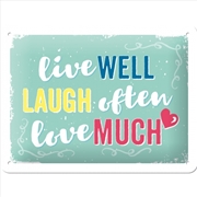 Buy Nostalgic-Art Small Sign Live, Laugh, Love 15x20x0.3cm