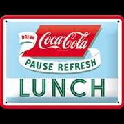 Buy Nostalgic-Art Small Sign Coca-Cola - Lunch 15x20x0.3cm