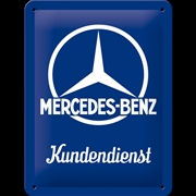 Buy Nostalgic-Art Small Sign Mercedes Kundendienst 15x20x0.3cm