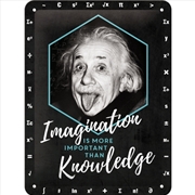 Buy Nostalgic-Art Small Sign Einstein - Imagination & Knowledge 15x20x0.3cm