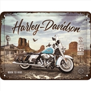 Buy Nostalgic-Art Small Sign Harley-Davidson Route 66 Road King Classic 15x20x0.3cm