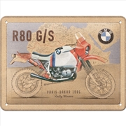 Buy Nostalgic-Art Small Sign BMW R 80 G/S Paris Dakar 15 x 20cm 15x20x0.3cm