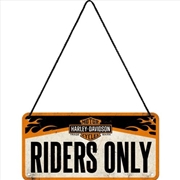 Buy Nostalgic-Art Hanging Sign Harley-Davidson Riders Only 20x10x0.2cm