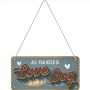 Buy Nostalgic-Art Hanging Sign Love Dog 20x10x0.2cm
