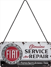 Buy Nostalgic-Art Hanging Sign Fiat Service & Repair 20x10x0.2cm