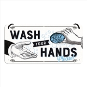 Buy Nostalgic-Art Hanging Sign Wash Your Hands 20x10x0.2cm