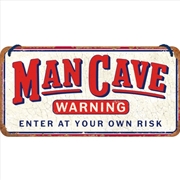 Buy Nostalgic-Art Hanging Sign Man Cave Warning 20x10x0.2cm