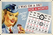 Buy Nostalgic-Art Medium Sign Calendar On a Diet 20x30x0.5cm
