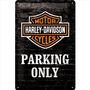 Buy Nostalgic-Art Medium Sign Harley Original Logo - Parking Only 20x30x0.5cm