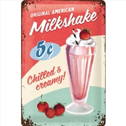Buy Nostalgic-Art Medium Sign Milkshake 20x30x0.5cm