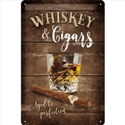 Buy Nostalgic-Art Medium Sign Whiskey and Cigars 20x30x0.5cm