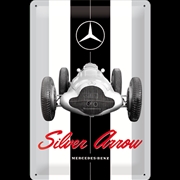 Buy Nostalgic-Art Medium Sign Mercedes-Benz Silver Arrow 20x30x0.5cm