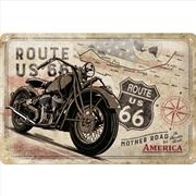 Buy Nostalgic-Art Medium Sign Route 66 Bike Map 20x30x0.5cm