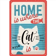 Buy Nostalgic-Art Medium Sign Home is where the cat is 20x30x0.5cm