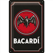 Buy Nostalgic-Art Medium Sign Bacardi - Logo Black 20x30x0.5cm