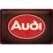Buy Nostalgic-Art Medium Sign Audi Logo Red Shine 20x30x0.5cm