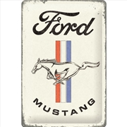 Buy Nostalgic-Art Medium Sign Ford Mustang Horse and Stripes  20x30x0.5cm