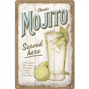 Buy Nostalgic-Art Medium Sign Mojito Served Here 20x30x0.5cm