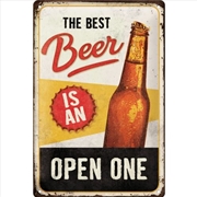 Buy Nostalgic-Art Medium Sign Best Beer Is An Open One Special Edition 20x30x0.5cm